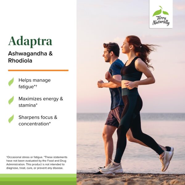 Etiqueta frontal suplemento Adaptra para salud adrenal