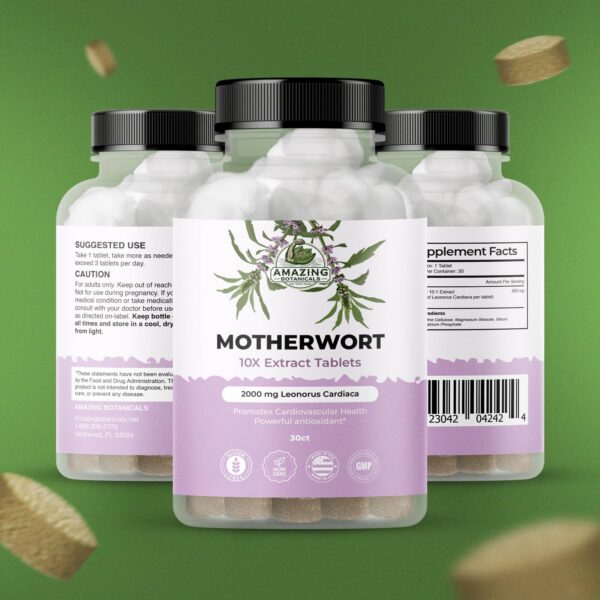 Version 1.0.0 Etiqueta frontal suplemento Amazing Botanicals leonor de cuatro