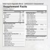 Version 1.0.0 Etiqueta frontal suplemento antioxidante Equilife con superalimentos