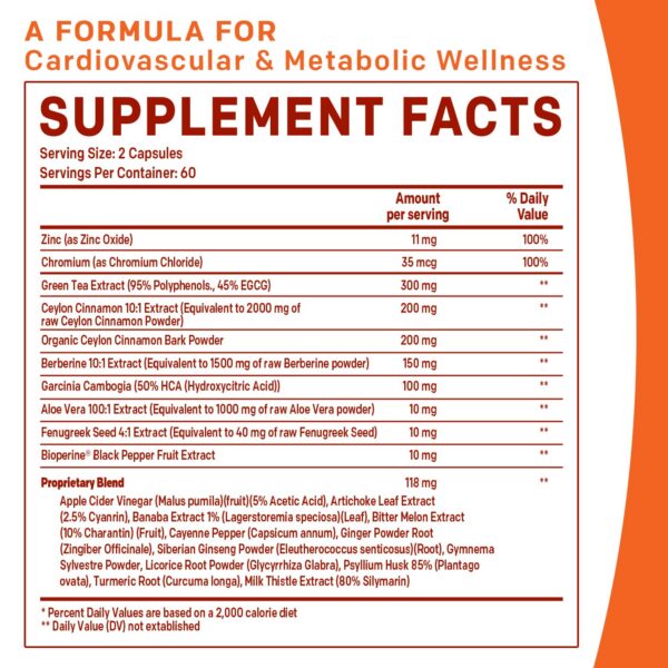 Etiqueta frontal suplemento berberina 21 en 1