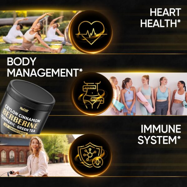 Etiqueta frontal suplemento berberina NUQIIT 90 cápsulas