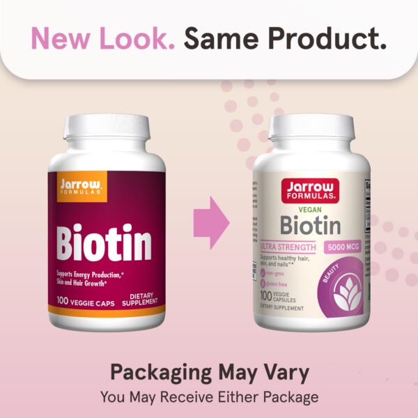 Version 1.0.0 Etiqueta frontal suplemento Biotina Jarrow Formulas