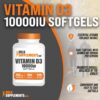 etiqueta frontal suplemento bulksupplements vitamina d3 10k iu