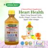 Etiqueta frontal suplemento Herbal Daily Heart Health