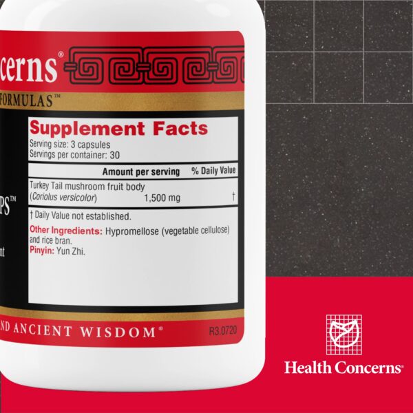 Version 1.0.0 Etiqueta frontal suplemento hongos inmunidad Coriolus PS