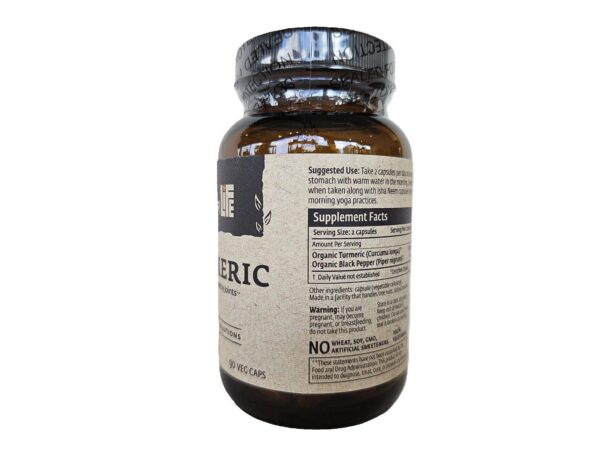 Version 1.0.0 Etiqueta frontal suplemento ISHA cúrcuma 90 cápsulas