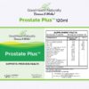 Etiqueta frontal suplemento natural Prostate Plus+