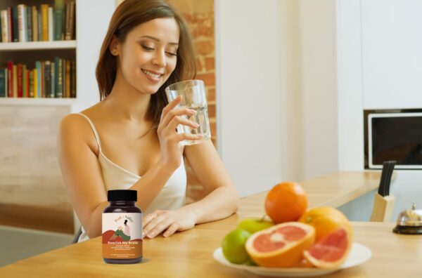 Etiqueta frontal suplemento nootrópico Peak and Valley