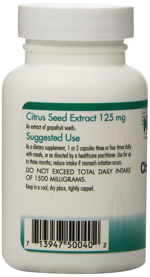 Etiqueta frontal suplemento Nutricology extracto semilla toronja