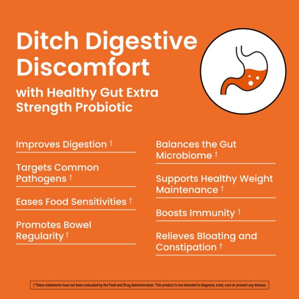 Etiqueta frontal suplemento probióticos Ombre Healthy Gut