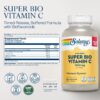 Etiqueta frontal suplemento Solaray vitamina C 1000 mg