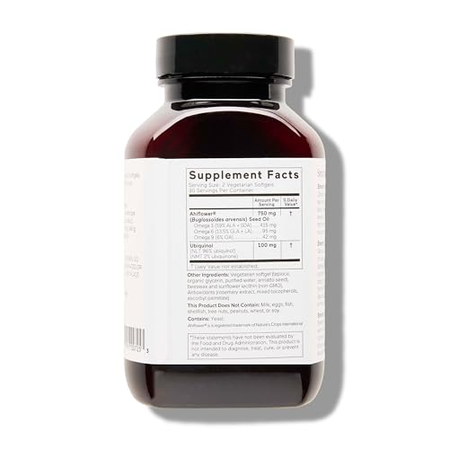 Version 1.0.0 Etiqueta frontal del suplemento ubiquinol omega