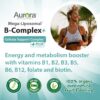 Etiqueta frontal suplemento vitamínico aurora nutrascience complejo b
