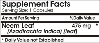 Version 1.0.0 Etiqueta frontal suplemento Neem Naturetition sin aditivos