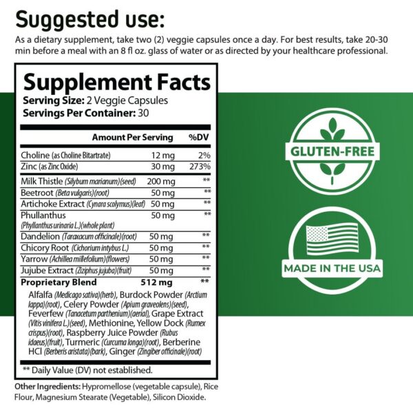 Cápsulas Supplevive Urgent Liver 911 para salud hepática