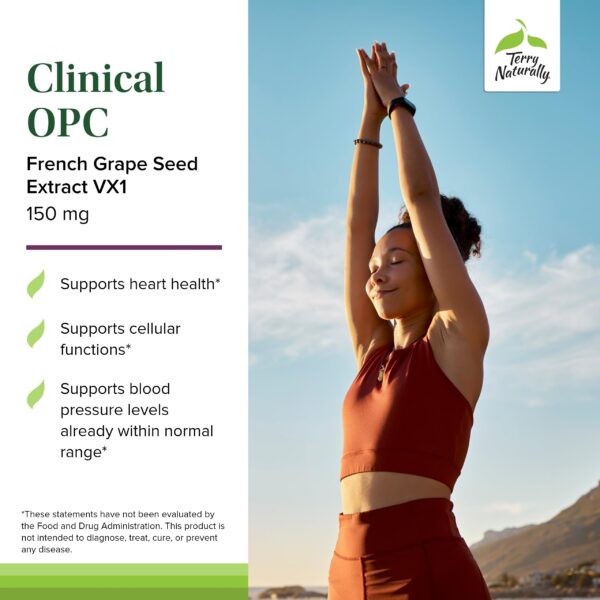 Etiqueta frontal Terry Naturally OPC extracto uva