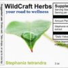 Etiqueta frontal tinte herbal Stephania Tetrandra Wildcraft