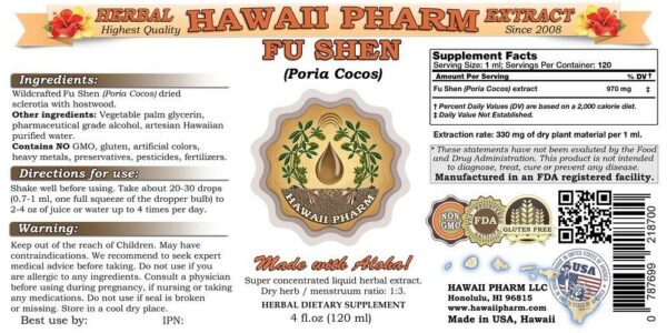 Version 1.0.0 Extracto líquido de Poria Cocos Fu Shen