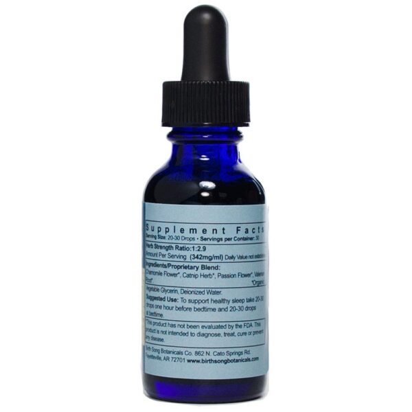 Etiqueta frontal tintura Good Night suplemento sueño