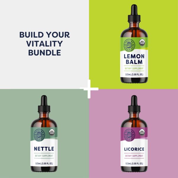 Etiqueta frontal Vimergy B12 líquido rápido y orgánico