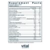 Etiqueta frontal Vital Nutrients multivitamínico