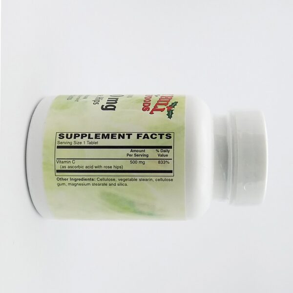 Version 1.0.0 Etiqueta frontal vitamina c holly hill con rosa mosqueta