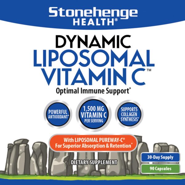 Etiqueta frontal Vitamina C liposomal