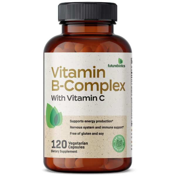 Etiqueta Futurebiotics complejo vitamina b con vitamina c