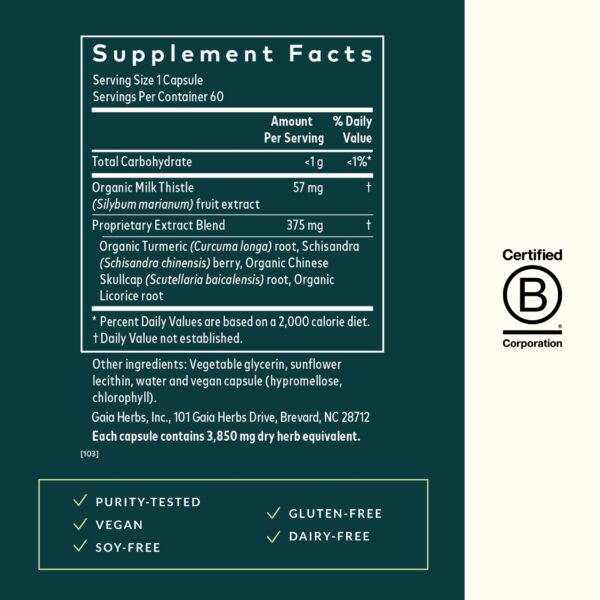 Version 1.0.0 Etiqueta detallada Gaia Higado