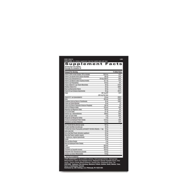 Version 1.0.0 Etiqueta frontal GNC Mega Men Próstata y Virilidad 90 tabletas