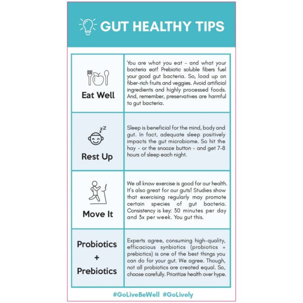 Version 1.0.0 Detallado etiqueta GoLive suplementos probióticos y prebióticos