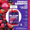 Etiqueta gomitas melatonina Just Nutrients 10mg sabor natural