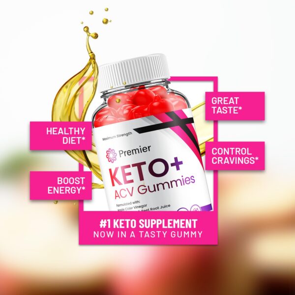 Etiqueta gomitas Premier Keto ACV suplemento