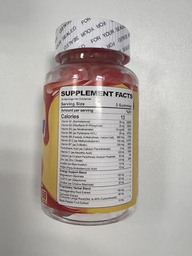 Etiqueta de gomitas de vitaminas Ceecisee