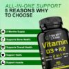 Etiqueta Health Dose suplemento vitamina d3 k2 mk7