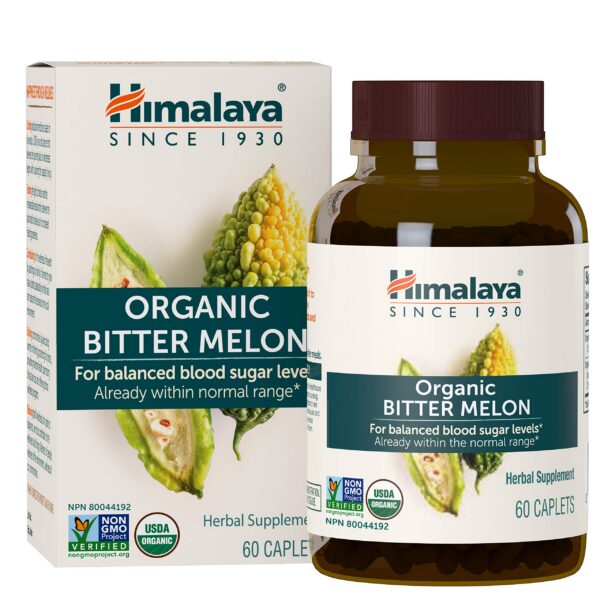 Version 1.0.0 Etiqueta Himalaya melón amargo orgánico 60 tabletas