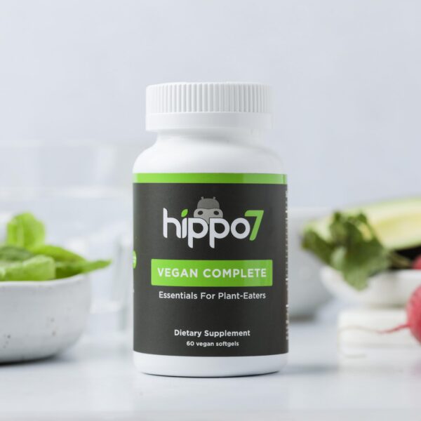 Version 1.0.0 Etiqueta Hippo7 multivitamínico vegano 7 en 1 ingredientes