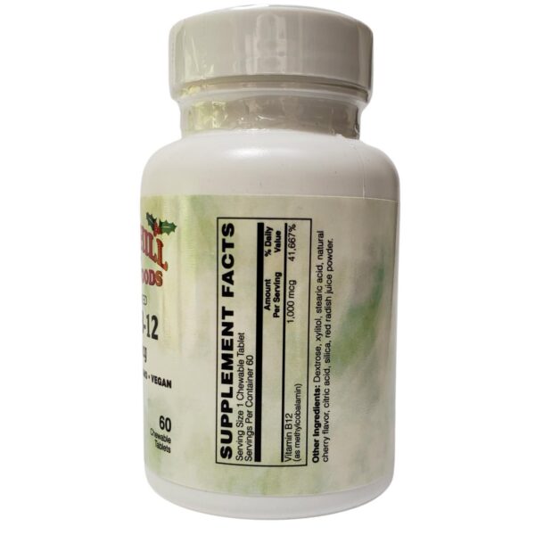 Version 1.0.0 Etiqueta suplementaria Holly Hill vitamina B12