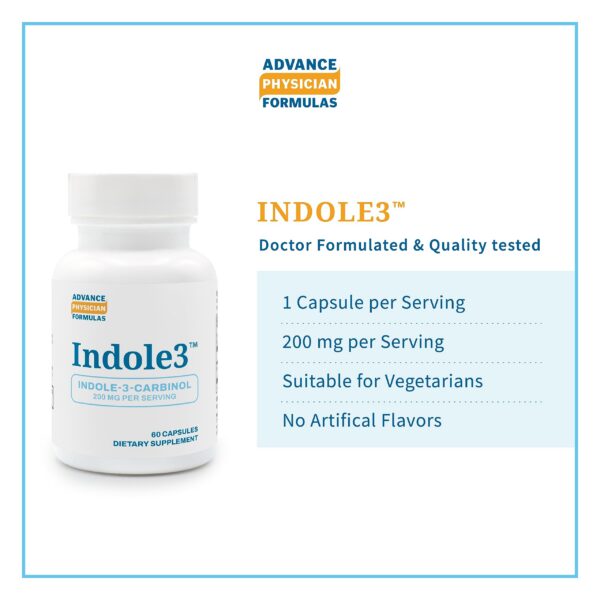 Etiqueta de Indol-3-Carbinol 200 mg Advance Physician