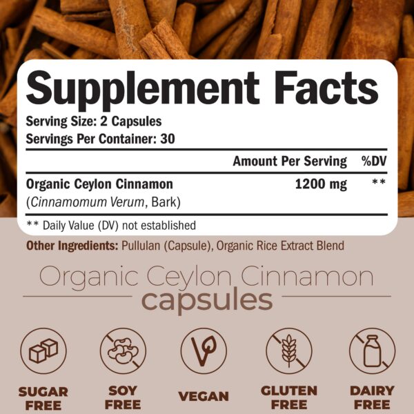 Version 1.0.0 Etiqueta ingredientes cápsulas de canela de ceilán orgánica Vimerson Health