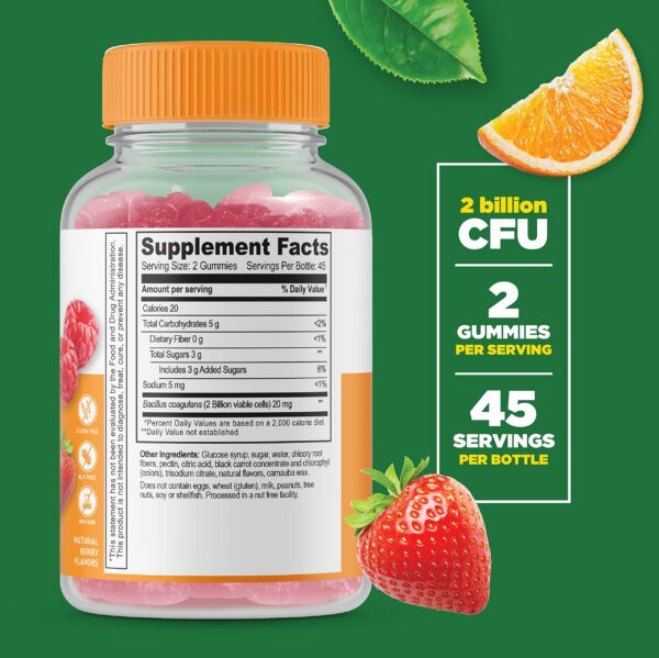 Etiqueta Lifeable Probiótico Biotina gomitas