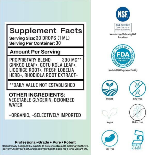 Etiqueta con lista de ingredientes naturales