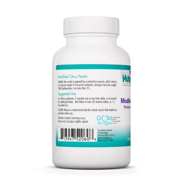 Version 1.0.0 Etiqueta de ingredientes NutriCology pectina cítricos para soporte digestivo