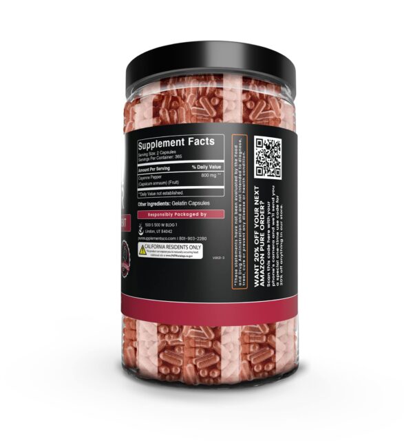 Version 1.0.0 Etiqueta con ingredientes pimienta de cayena pura sin rellenos