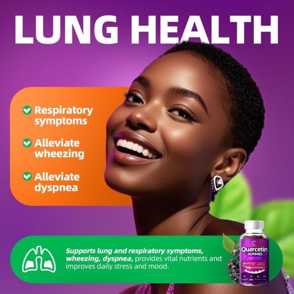 Version 1.0.0 Etiqueta de ingredientes Quercetin Gummies