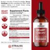 Etiqueta ingredientes Strauss Naturals Heartdrops herbal