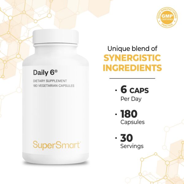 Version 1.0.0 Etiqueta con ingredientes SUPERSMART Daily 6 multivitamínico