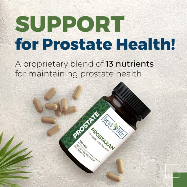 Version 1.0.0 Botella ProstaXan vista lateral para salud prostática