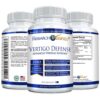 Etiqueta con ingredientes suplemento Vertigo Defense Research Verified