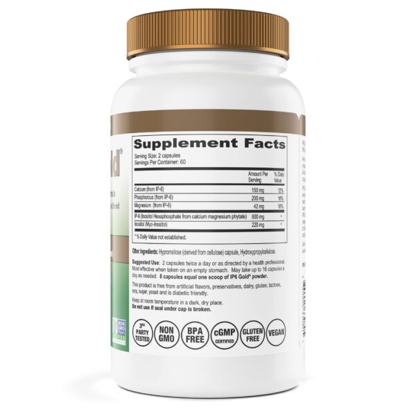 Etiqueta IP6 Gold en botella